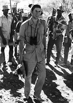 Images Dated 15th February 1971: Prince Charles on safari in Kenya February 1971