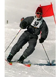 Prince Charles in ski race at Klosters where he is on holiday with Prince Harry January Prince Charles in ski race at Klosters where he is on holiday with Prince Harry January