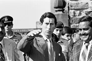 Images Dated 29th November 1980: Prince Charles visits the historical Fatehpur Sikri near Agra, India. 29th November 1980