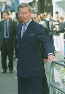 Images Dated 3rd May 1999: Prince Charles visits the scene of the Soho bomb April 1999