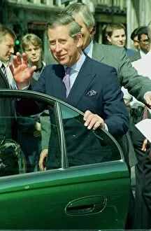 Images Dated 3rd May 1999: Prince Charles visits the scene of the Soho bomb, April 1999
