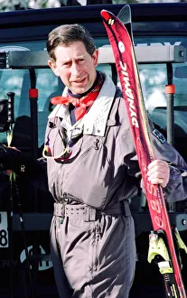 Prince Charles on his way up the Gotshcna Mountain in Klosters Prince Charles on his way up the Gotshcna Mountain in Klosters