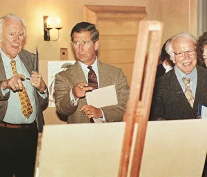 Prince Charles at Young Artist of Britain Exhibition, November 1998 The Prince is Prince Charles at Young Artist of Britain Exhibition, November 1998 The Prince is
