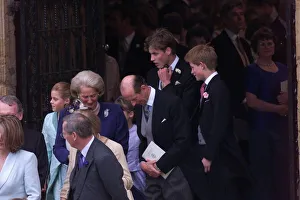 Prince Edward Royal Wedding 1999 Prince William and Harry amongst the guests for Prince Edward Royal Wedding 1999 Prince William and Harry amongst the guests for