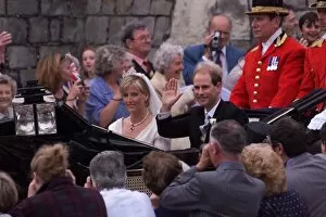 Images Dated 19th June 1999: Prince Edward Royal Wedding 1999 The Wedding of Sophie Rhys-Jones to Prince Edward