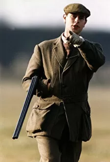 Images Dated 1st March 1992: Prince Edward on a shooting range