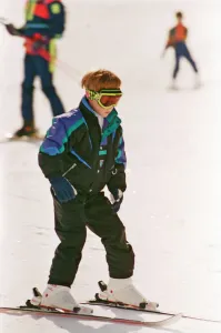Images Dated 30th March 1992: Prince Harry pictured on a skiing holiday. He is on holiday with his mother