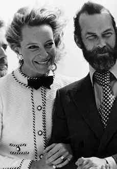 Prince Michael Of Kent and his wife arm in arm May 1985