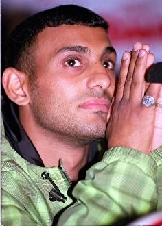Images Dated 17th July 1997: Prince Naseem Hamed 18 July 1997 At Press Conference Today