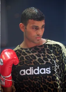 Prince Naseem Hamed announces his sponsorship deal with Adidas in London Prince Naseem Hamed announces his sponsorship deal with Adidas in London