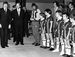 Images Dated 13th November 1980: Prince Philip, Duke of Edinburgh, accompanied by Coventry City Chairman Jimmy Hill