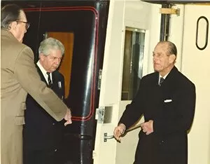 00078 Gallery: Prince Philip, Duke of Edinburgh, arriving at Newcastle Central Station
