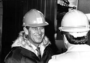 00078 Gallery: Prince Philip, Duke of Edinburgh, chatting to workers as he visits Press Production