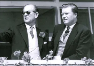 Prince Philip, Duke of Edinburgh with the Earl of Derby at the races - June 4 1981 Prince Philip, Duke of Edinburgh with the Earl of Derby at the races - June 4 1981