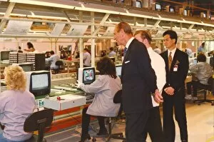 Prince Philip, Duke of Edinburgh, opens the new ONWA factory at South Shields