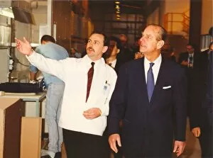 Images Dated 10th February 1994: Prince Philip, Duke of Edinburgh, opens the new ONWA factory at South Shields