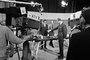 Images Dated 12th November 1970: Prince Philip, Duke of Edinburgh, pictured during a visit to the ATV Studios, Birmingham
