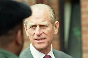Images Dated 12th June 1991: Prince Philip, Duke of Edinburgh tours the Century Drive housing development off Albert