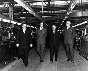 Prince Philip Gallery: Prince Philip, The Duke of Edinburgh, visiting the Rover company in Solihull