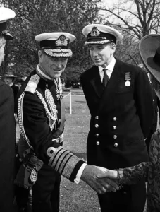 Images Dated 10th April 1992: Prince Philip, Duke of Edinburgh visits Britannia Royal Naval College, Dartmouth