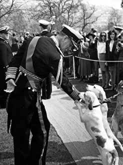Images Dated 10th April 1992: Prince Philip, Duke of Edinburgh visits Britannia Royal Naval College, Dartmouth