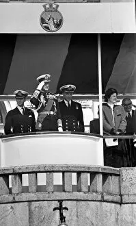 Images Dated 10th April 1992: Prince Philip, Duke of Edinburgh visits Britannia Royal Naval College, Dartmouth