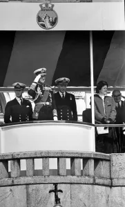 Images Dated 10th April 1992: Prince Philip, Duke of Edinburgh visits Britannia Royal Naval College, Dartmouth