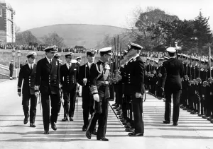 Images Dated 10th April 1992: Prince Philip, Duke of Edinburgh visits Britannia Royal Naval College, Dartmouth