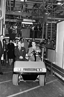 Images Dated 6th March 1987: Prince Philip, Duke of Edinburgh visits the Jaguar assembly plant at Browns Lane