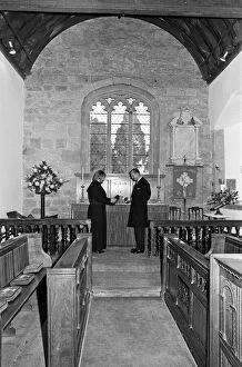 Images Dated 13th November 1980: Prince Philip, Duke of Edinburgh visits St Leonards Church, Ryton-on-Dunsmore