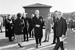 Images Dated 20th February 1987: Prince Philip, Duke of Edinburgh visits Wavertree, Liverpool. 20th February 1987