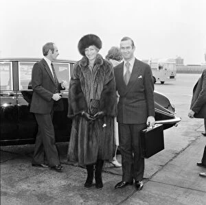 Images Dated 13th November 1980: Prince and Princess Michael of Kent leaving Heathrow airport for Toronto