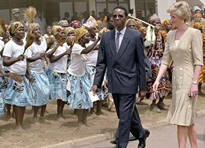 Images Dated 22nd March 1990: Prince and Princess of Wales Official Visit to Cameroon in West Africa