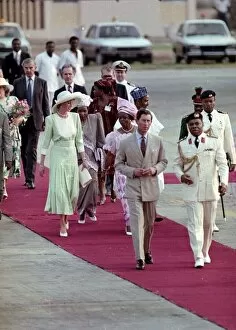 Images Dated 15th March 1990: Prince and Princess of Wales Official Visit to Nigeria in West Africa