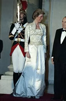 Images Dated 7th November 1988: Prince and Princess of Wales Overseas Visit to France. Diana Princess of Wales at