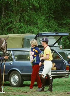Prince and Princess of Wales at Polo at Smith's Lawn Prince and Princess of Wales at Polo at Smith's Lawn