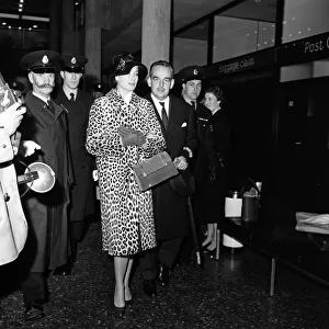 Prince Rainier and Princess Grace of Monaco at Gatwick
