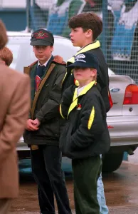 01478 Gallery: PRINCE WILLIAM & PRINCE HARRY ATTEND THE SEGA EUROPEAN GRAND PRIX, DONINGTON - 26 / 04 / 1993