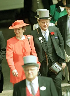 PRINCESS ANNE AND ANDREW PARKER BOWLES AT ASCOT 1996 PRINCESS ANNE AND ANDREW PARKER BOWLES AT ASCOT 1996