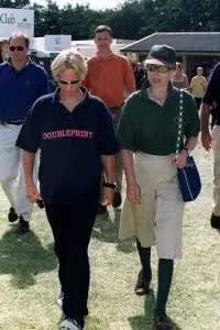 Images Dated 20th August 1998: Princess Anne August 98 At horse trials at her Gatcombe Park home with daughter
