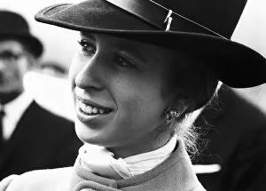 Images Dated 16th April 1971: Princess Anne daughter of Queen Elizabeth British Monarch at army camp at Bovington