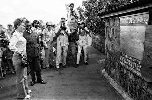 Images Dated 1st February 1971: Princess Anne visits the famous Treetops Hotel at Aberdare National Park in Kenya