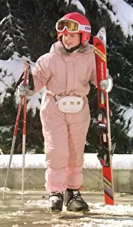 Images Dated 16th February 1997: Princess Beatrice on skiing holiday in Verbier, Switzerland