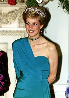 Princess Diana attends a banquet at Mansion House hosted by the Lord Mayor of London in Princess Diana attends a banquet at Mansion House hosted by the Lord Mayor of London in