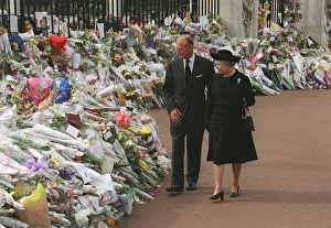 Princess Diana Death 31 August 1997 The Queen and Prince Philip arrive at Princess Diana Death 31 August 1997 The Queen and Prince Philip arrive at