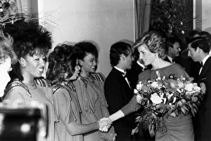 Princess Diana greeting the American female vocal group The 3 Degrees At The Birthright Princess Diana greeting the American female vocal group The 3 Degrees At The Birthright