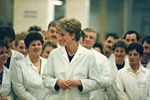 Images Dated 9th December 1992: Princess Diana, HRH The Princess of Wales, Princess Diana in the North East of England