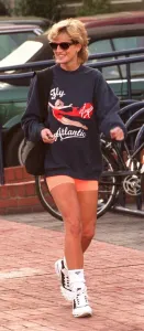 Princess Diana leaving her gym at the Chelsea Harbour club, London Princess Diana leaving her gym at the Chelsea Harbour club, London