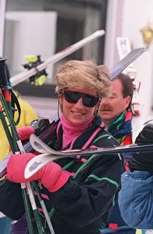 Images Dated 1st April 1993: PRINCESS DIANA IN LECH, AUSTRIA - APRIL 1993