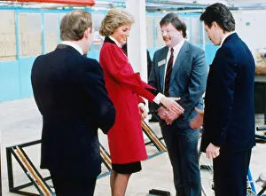 Princess Diana meets Falklands veteran Simon Weston during her visit to the market town Princess Diana meets Falklands veteran Simon Weston during her visit to the market town